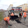 МБУ «Дорстрой» продолжает ямочный ремонт дорожного полотна по улице Тархова